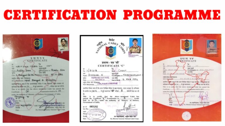 CERTIFICATION PROGRAMME - Mission Ncc