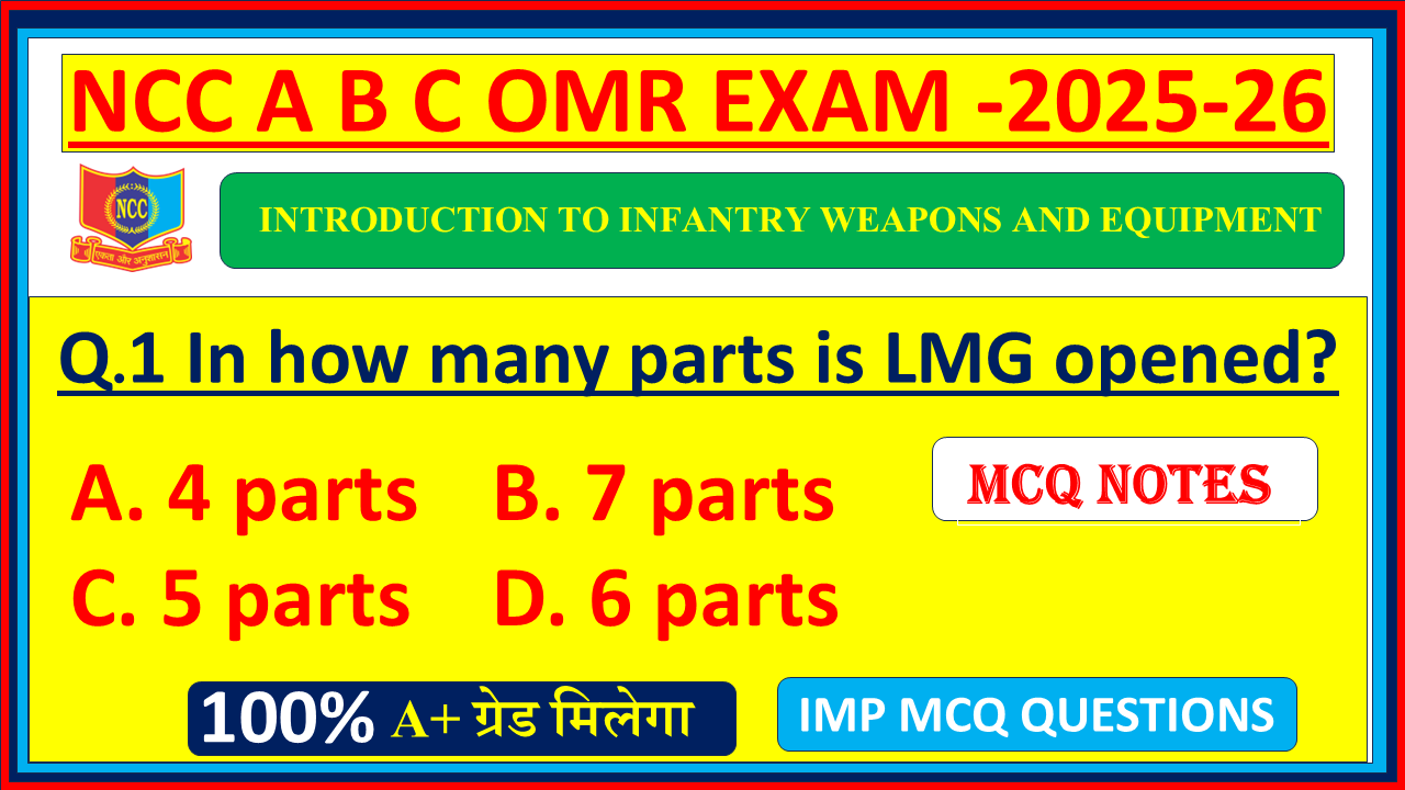 Ncc INTRODUCTION TO INFANTRY WEAPONS AND EQUIPMENT english mcq omr A B C exam questions 2025, Ncc INTRODUCTION TO INFANTRY WEAPONS AND EQUIPMENT A B C exam training english questions and answers, weapon training in ncc omr questions, Ncc INTRODUCTION TO INFANTRY WEAPONS AND EQUIPMENT omr questions A B C exam 2025, INTRODUCTION TO INFANTRY WEAPONS AND EQUIPMENT english omr in ncc pdf 2025, Ncc A B C exam weapon training english mcq questions 2025, weapon training english ncc b certificate mcq omr questions 2025, Ncc A B C exam INTRODUCTION TO INFANTRY WEAPONS AND EQUIPMENT questions, weapon training english in ncc omr mcq questions, weapon training in ncc mcq omr,