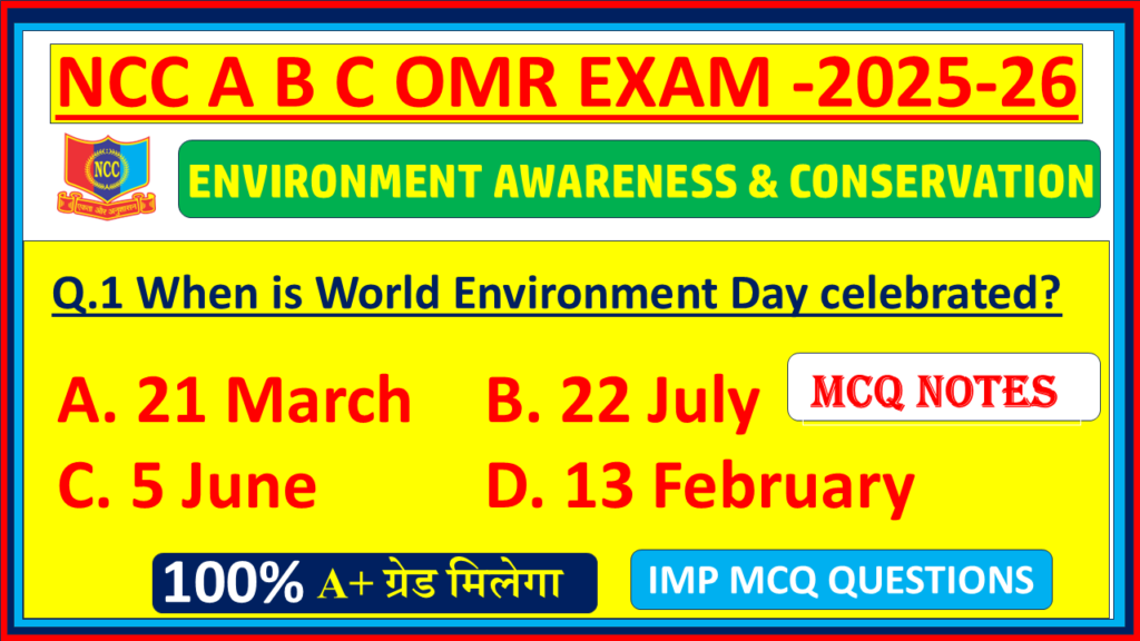 Ncc Notes.pdf Environment Awareness & Conservation ncc mcq Notes English|NCC b mcq ...